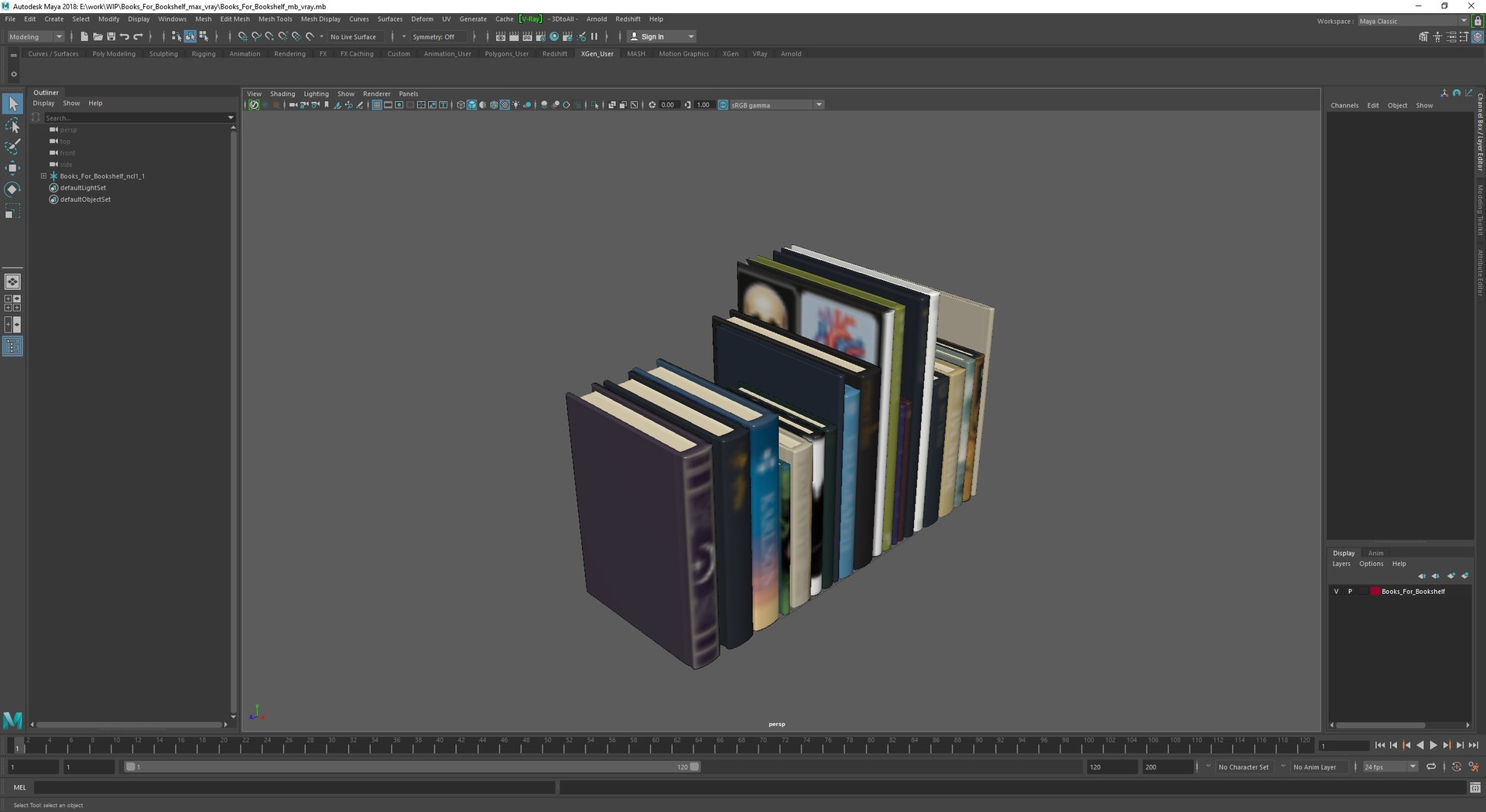 3D Model Books For Bookshelf - TurboSquid 2320974