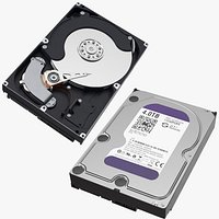 Computer Hard Drive Open and Closed