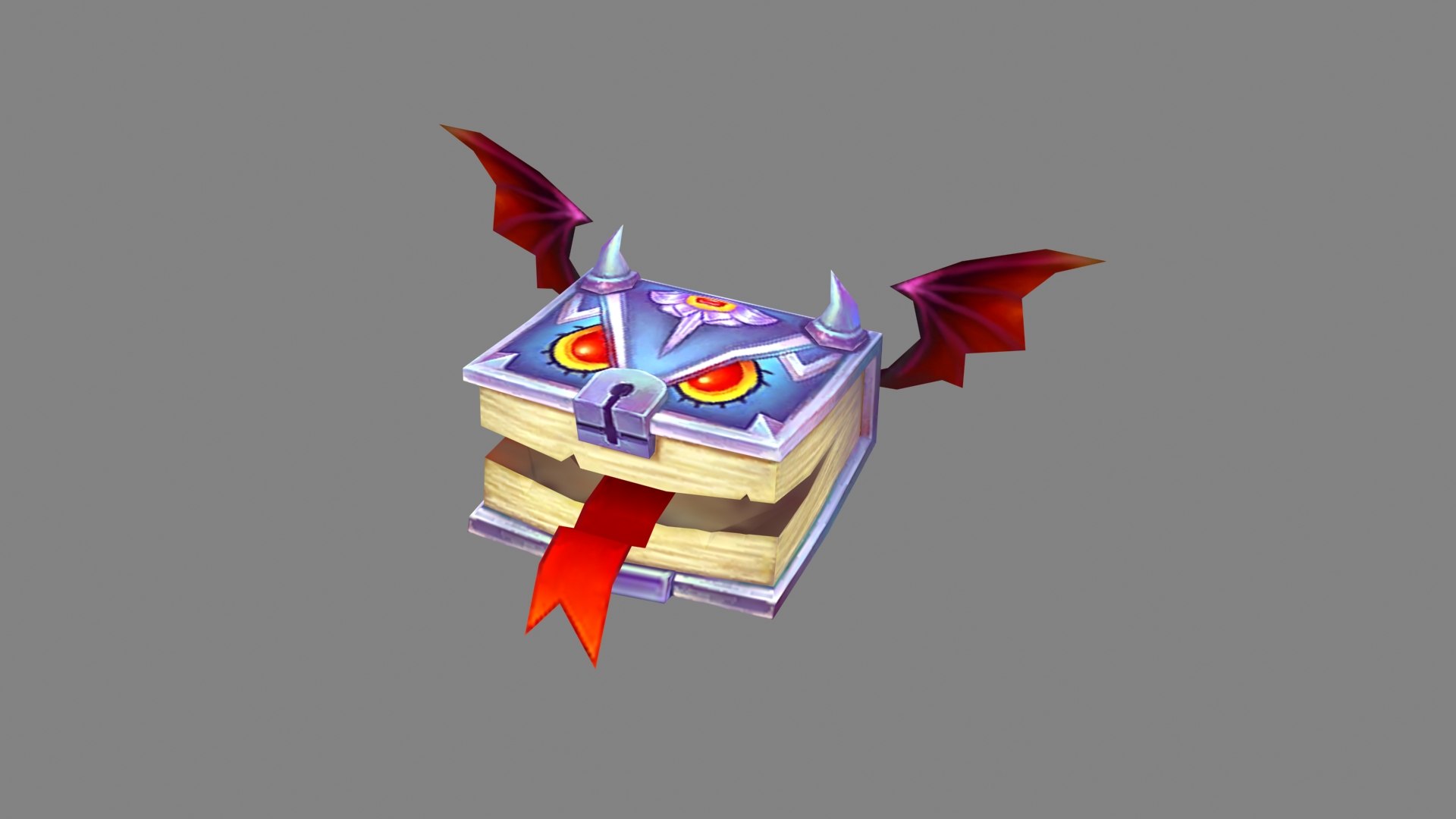 3D Cartoon Magic Book Monster Model - TurboSquid 2267845