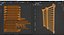 3D Double Swedish ladder 2 model