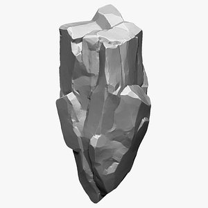 3D Suspended Mountain Zbrush sculpt 3D model