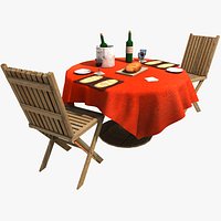 Restaurant Table and Chairs