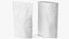 Zipper White Paper Bags 500 g Mockup