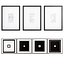 Juego de 7 láminas decorativas para pared
