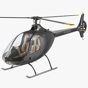 helicopter guimbal cabri g2 3d model