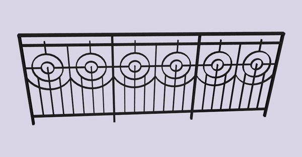 railing dwg free