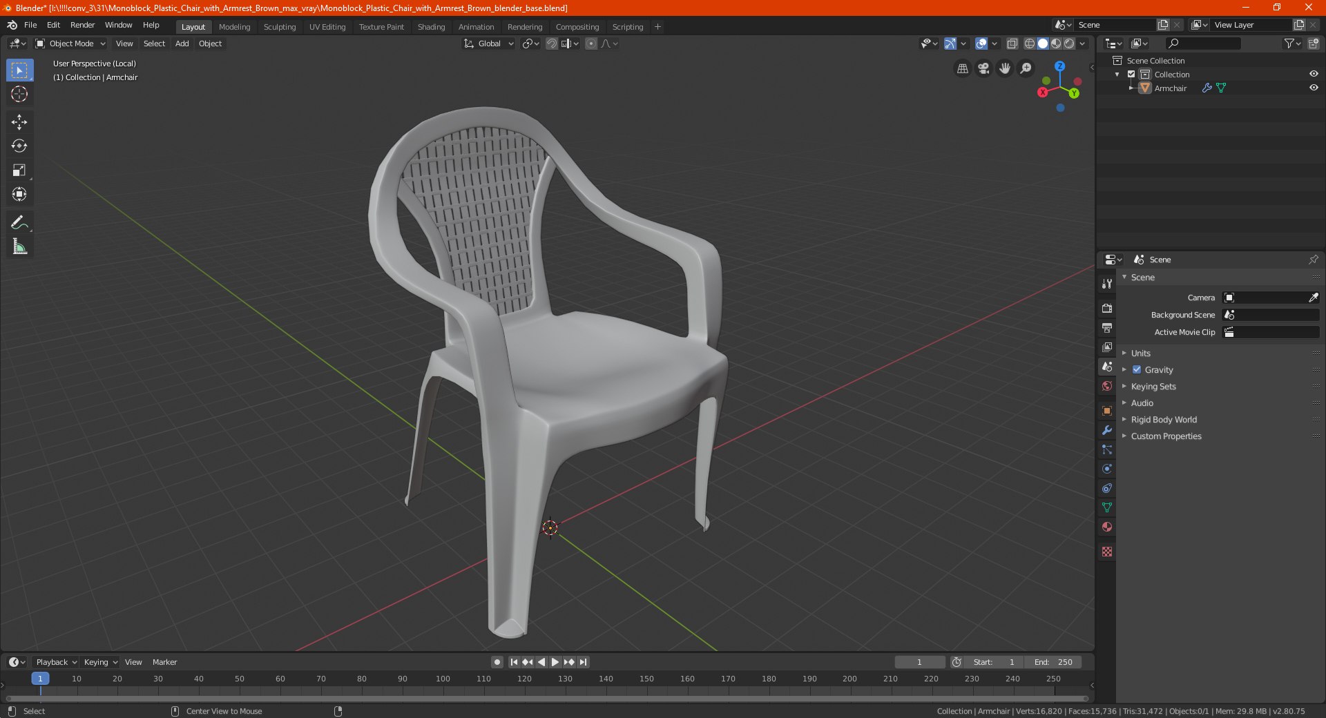 3D Plastic Chair White model https://p.turbosquid.com/ts-thumb/kE/RXwTcp/4F/plasticchairwhitemb3dmodel021/jpg/1639551469/1920x1080/fit_q87/57b3bd5a4916cac8e34eb0278094dcb8f86bb553/plasticchairwhitemb3dmodel021.jpg