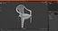 3D Plastic Chair White model