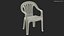 3D Plastic Chair White model
