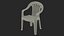 3D Plastic Chair White model