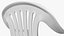 3D Plastic Chair White model