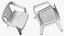 3D Plastic Chair White model