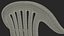 3D Plastic Chair White model