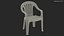 3D Plastic Chair White model