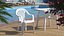 3D Plastic Chair White model