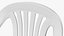 3D Plastic Chair White model