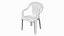 3D Plastic Chair White model