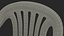 3D Plastic Chair White model