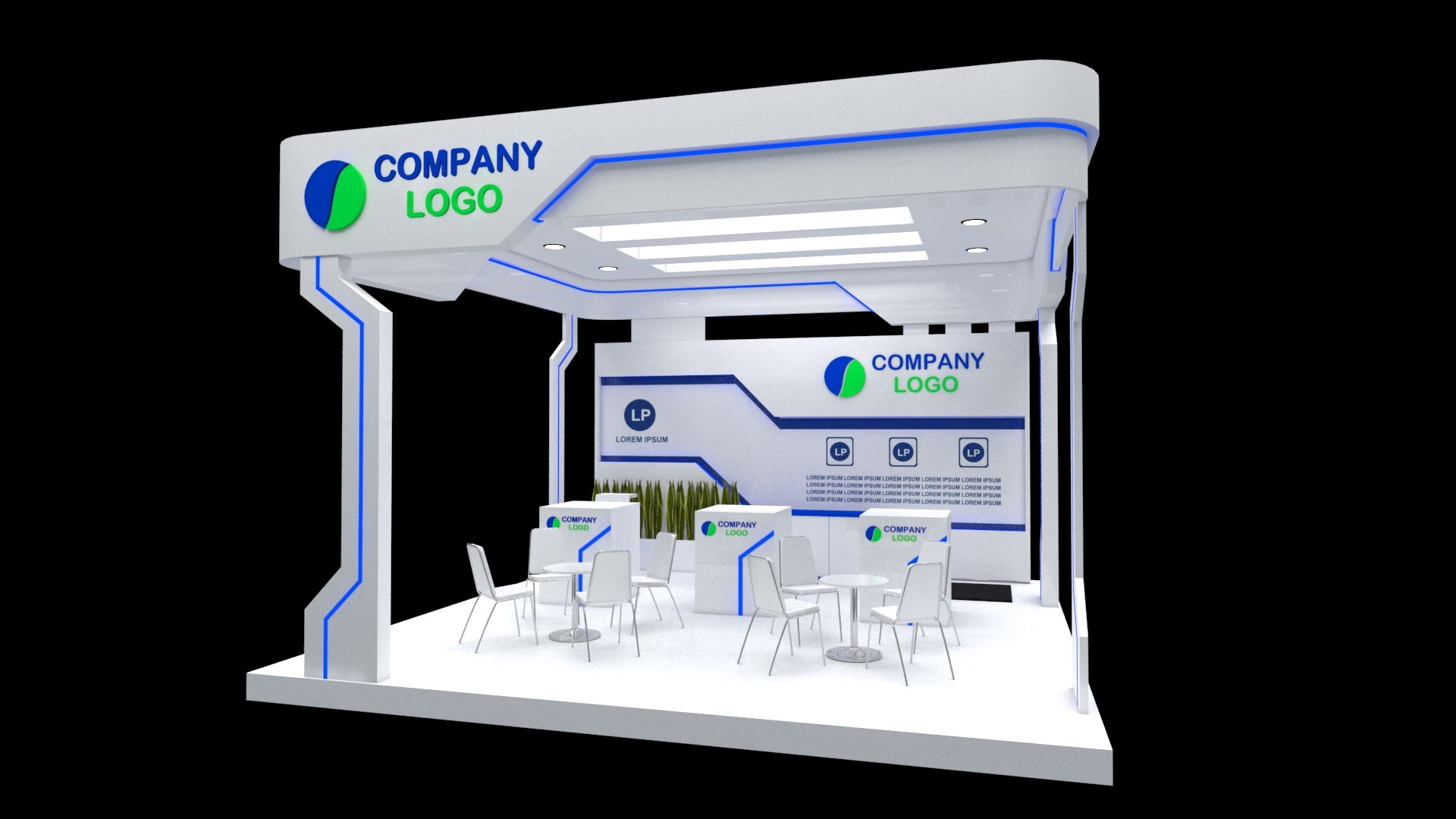 Booth Exhibition 3D Model - TurboSquid 1589543