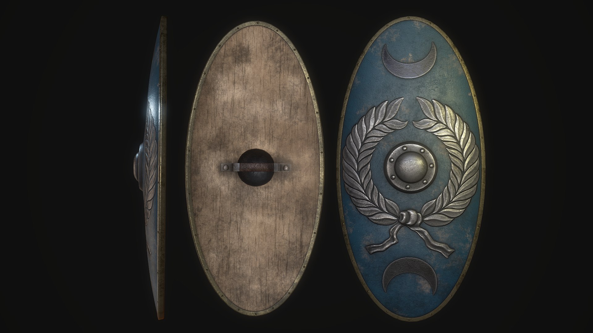 3D Roman Shield Model TurboSquid 1493933 Screenshot006