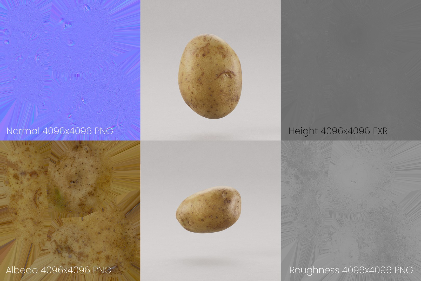 Potato Model - TurboSquid 2370245