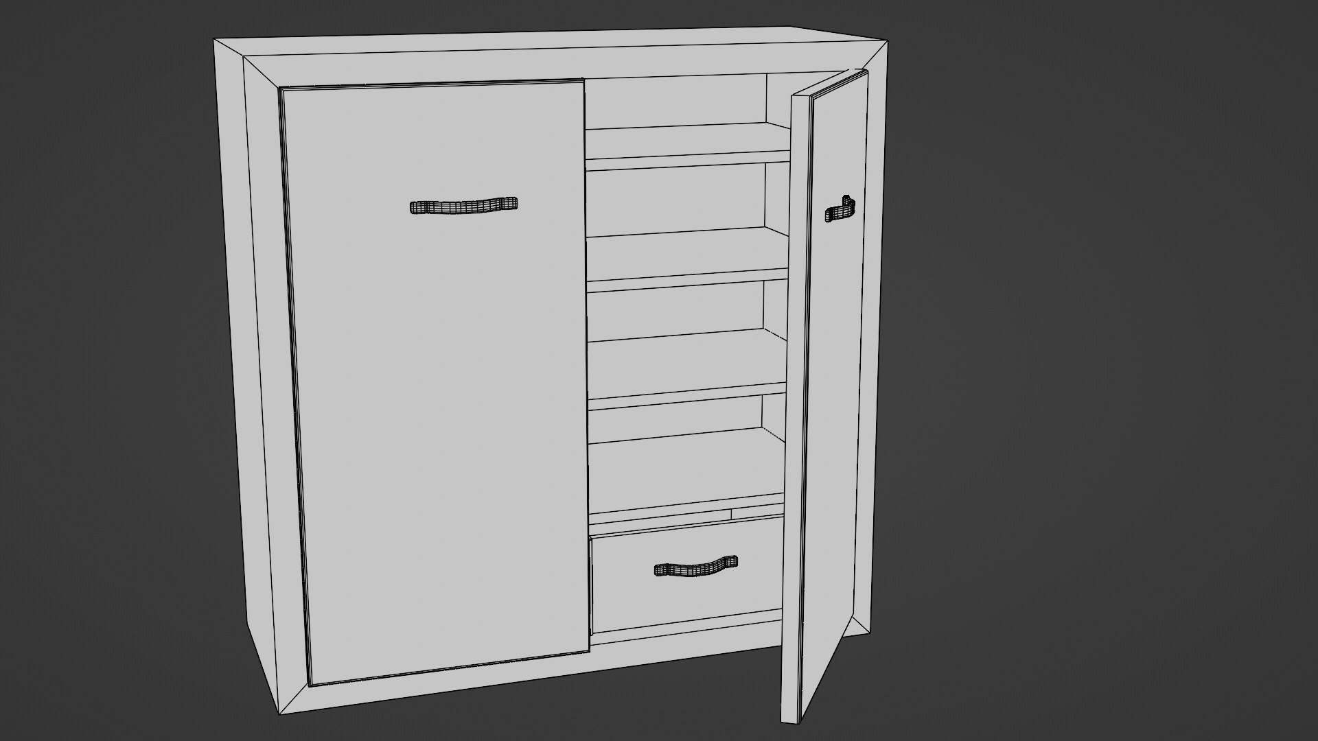 Modern Cabinet Model - TurboSquid 2046794