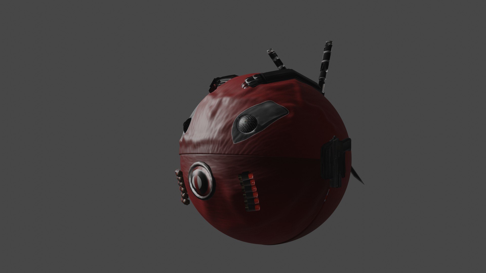 3D Model Deadpool Pacman Blend File - TurboSquid 1931980