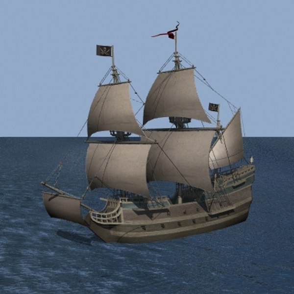 3d model pirate ship