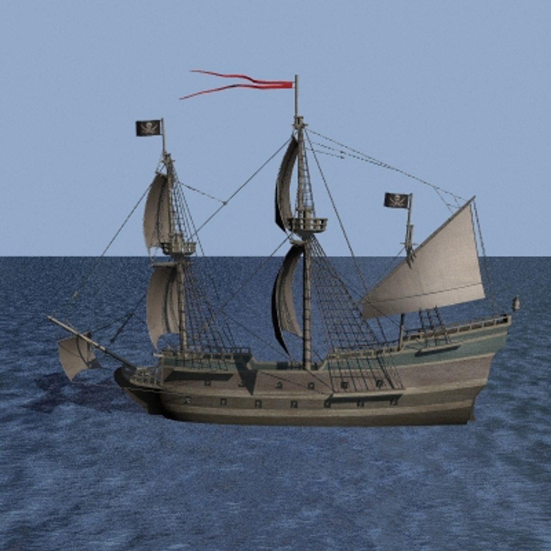 3d Model Pirate Ship