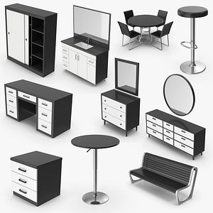 10 Furniture Models Collection
