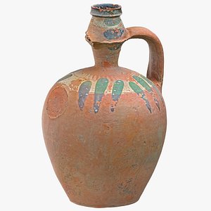 3D broken clay pot 2