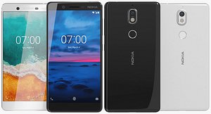 realistic nokia 7 black 3D