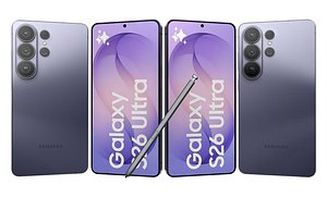 Samsung Galaxy S26 Ultra Purple 3D