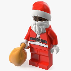 LEGO Santa with Toy Sack Minifigure 3D