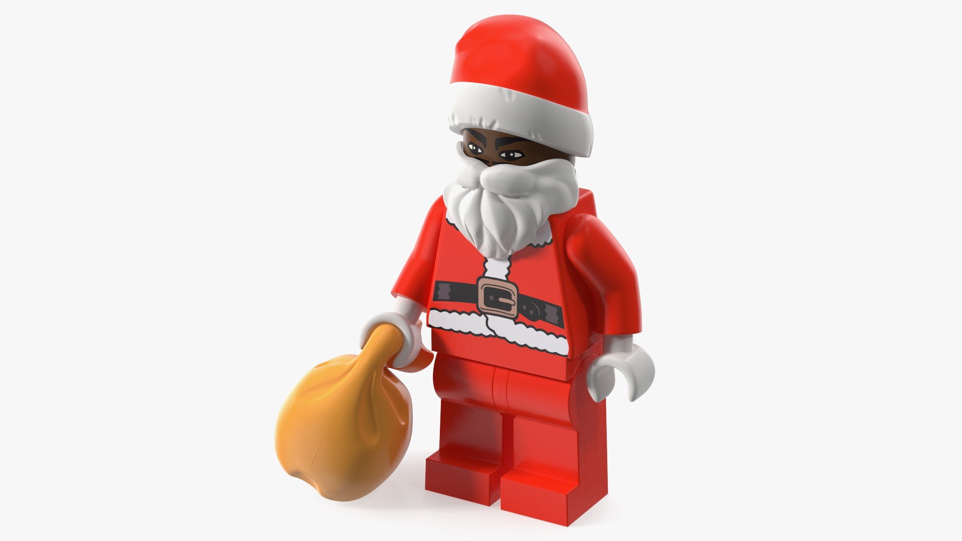 LEGO Santa with Toy Sack Minifigure 3D model preview