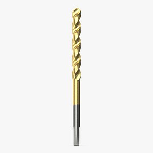 3D model Titanium Nitride Coated Drill Bit