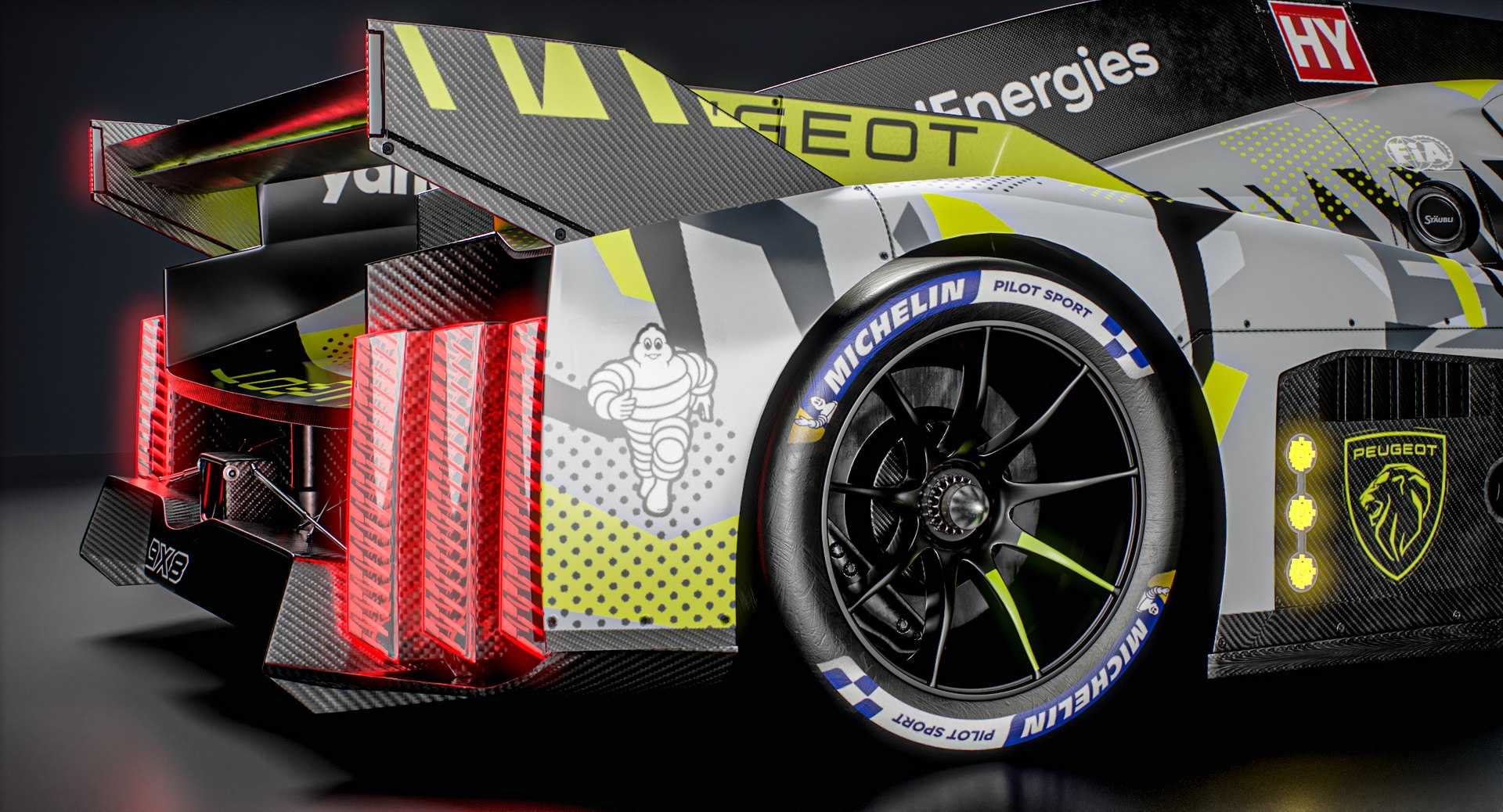 Peugeot 9X8 2024 LMH WEC Hypercar 3D model https://p.turbosquid.com/ts-thumb/kE/qy8PBe/oI/screenshot_camerawheelrear/jpg/1716400347/1920x1080/fit_q87/77190c6cfb5c6a63e2046455959c815a7b8e8650/screenshot_camerawheelrear.jpg