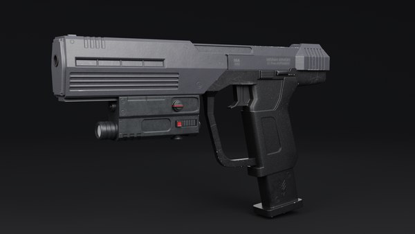 1:1 m6 m6s pistola jogo de guerra mestre chefe arma 3d modelo