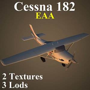 3d cessna 182 eaa model