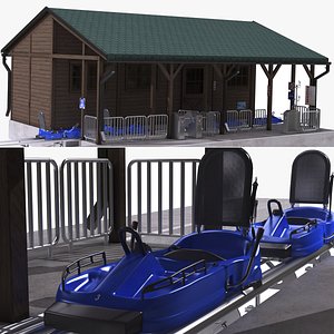 Mountain Coaster Station model