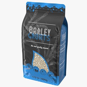 Barley Groats Package 3D