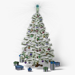 max christmas tree snow frost