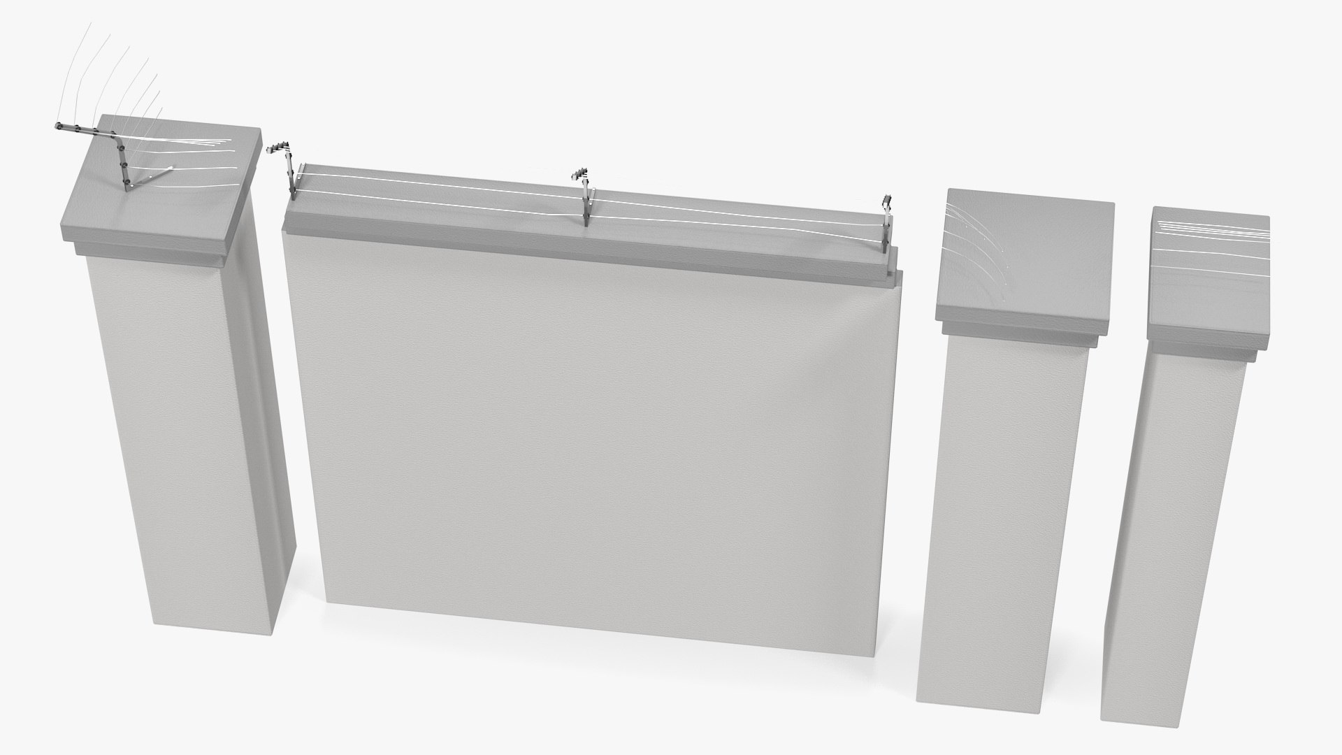 electric barbed wire fences 3D https://p.turbosquid.com/ts-thumb/kF/63YkGR/IyDTl9aI/electricbarbedwirefencessectionscollectionmb3dmodel009/jpg/1594897516/1920x1080/fit_q87/10095dbb24affd2dd8fc06c57f19ebbddbfdf35e/electricbarbedwirefencessectionscollectionmb3dmodel009.jpg