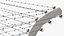 electric barbed wire fences 3D