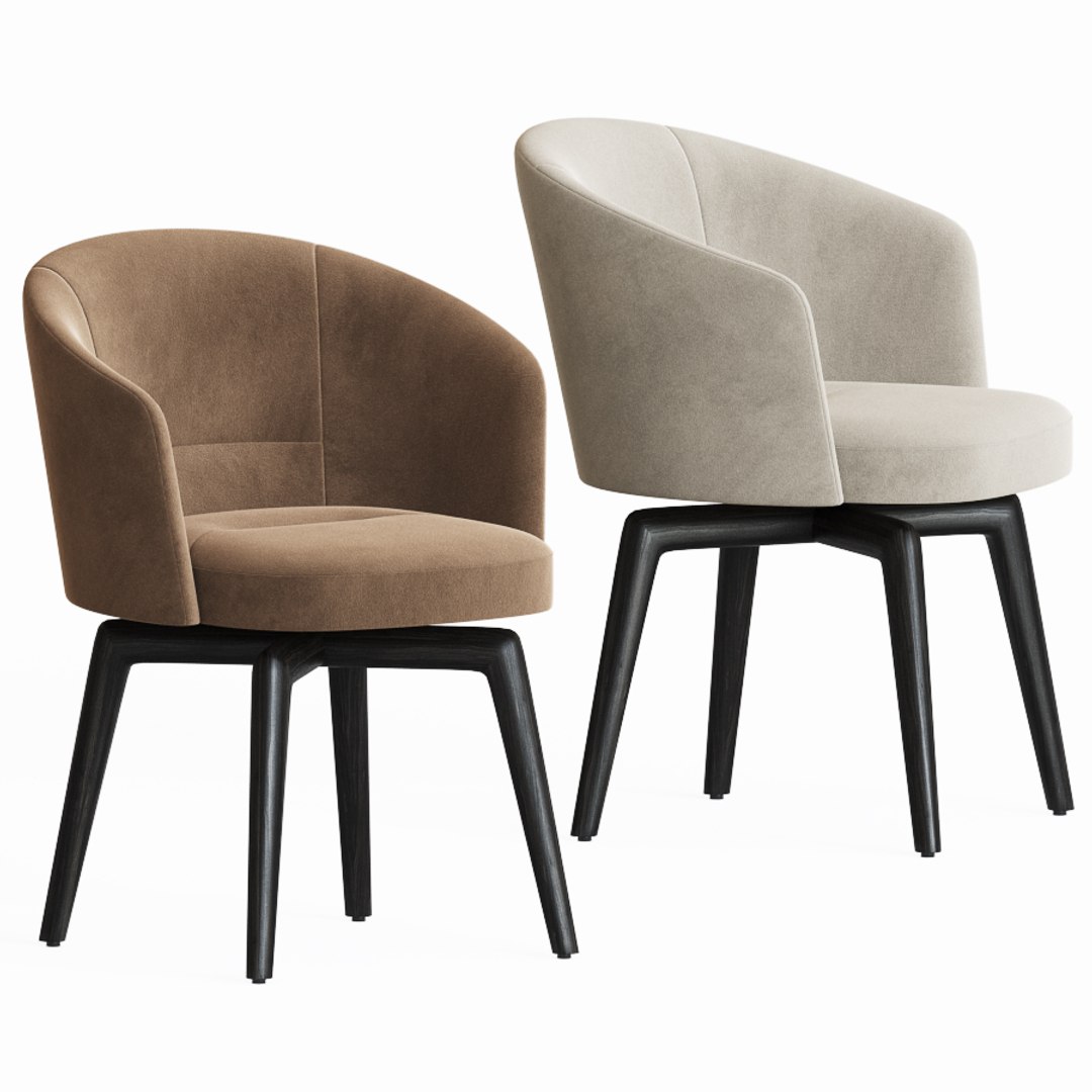 3D minotti amelie dining chair model - TurboSquid 1627746