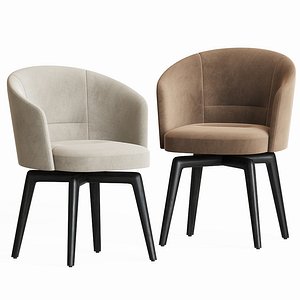 3D minotti amelie dining chair model