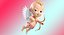 Cupidon Baby Boy Rigged Character
