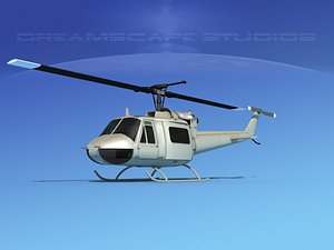 Bell UH-1B Iroquois V31 Unmarked Mil