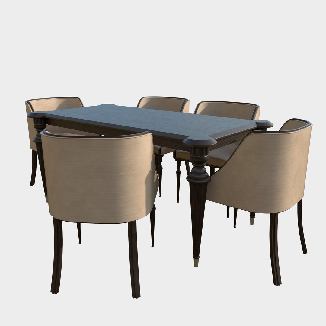 Dining Table 3d Model - Turbosquid 2330458