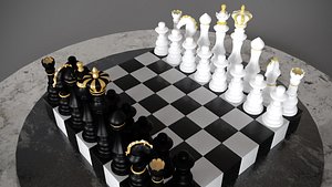 Printable set of original chess